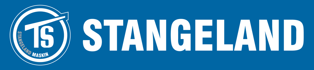 stangeland hvit med sirkellogo - blå bakgrunn