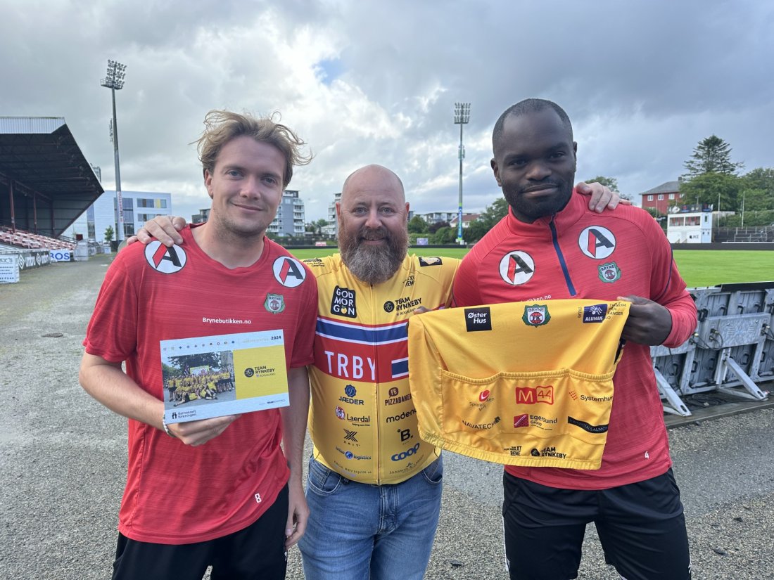 Andreas Dybevik og Christian Landu-Landu ser frem til å spille Dag Børre Norland og Team Rynkeby gode 23. juni.