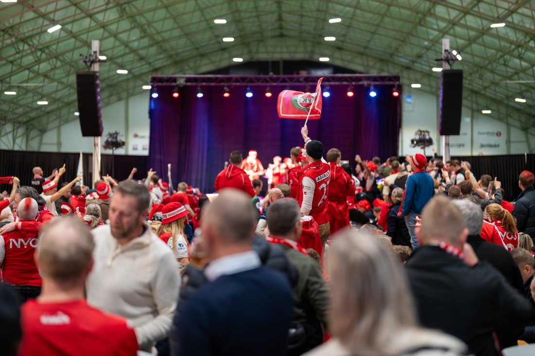 Opprykksfesten samlet 1000 supportere til fest. Neste anledning kan samle enda flere mennesker i Jærhallen.