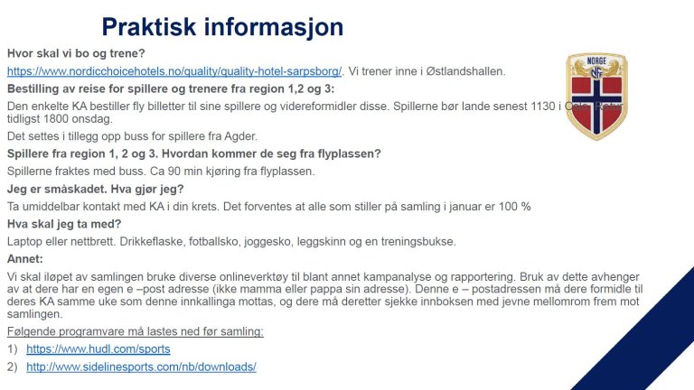 Praktisk Informasjon