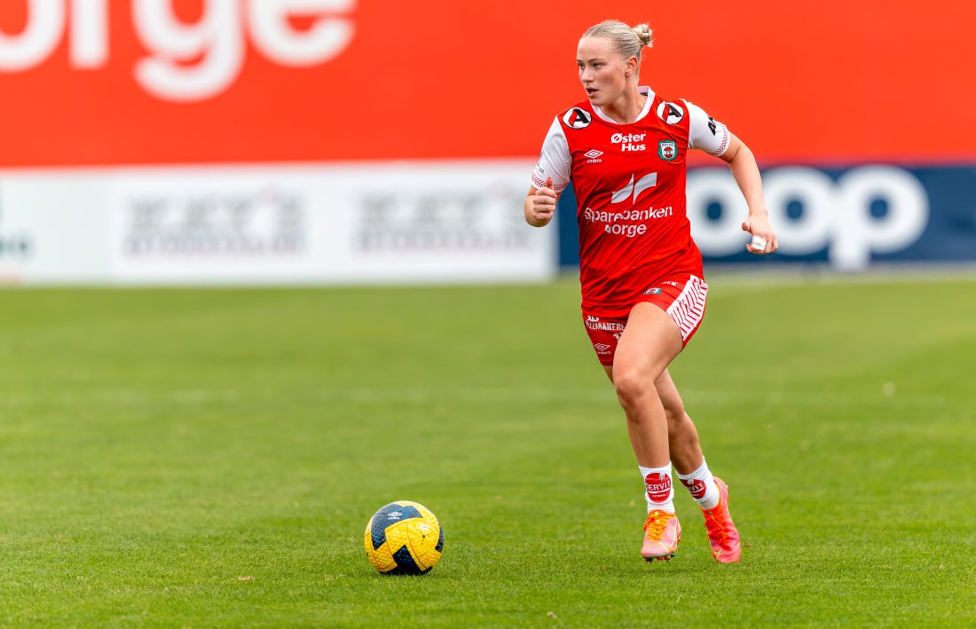 Tonette Sivertsen skal spille 1. divisjon med proffkontrakt i Bryne FK. <em>Foto: Vegard Hansen</em>